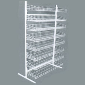 Expositor com 8 cestos