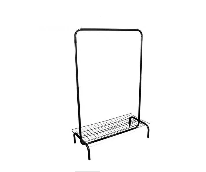 Arara dobravel, c/tela na base, SM, 100/120/150cm, branca/preta/ROSE.