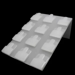 Expositor p/12 aneis, em acrilico, 11x15cm.