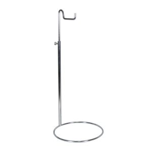 Expositor p/bolsa,simples, p/balcão, cromado/rose/branco/preto.