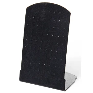 Expositor p/brincos, preto, furadinho, veludo.