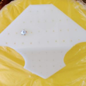 Expositor p/brincos, largura 23cm, branco.