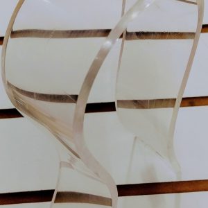 Porta fone de ouvido, em acrilico, alt.22cm.