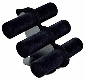 Expositor para pulseiras, triplo, preto.