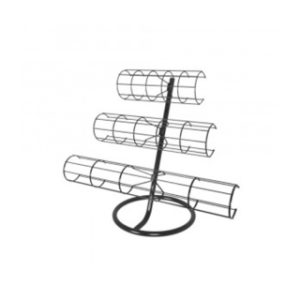 Expositor para tiaras, simples ou triplo, aramado, branco/preto, DEC.
