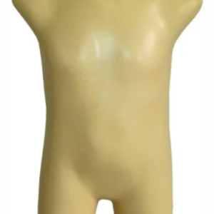 Manequim bebe, plastico bege.