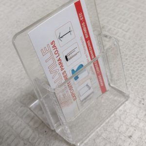 Porta cartão, acrilico, CV.