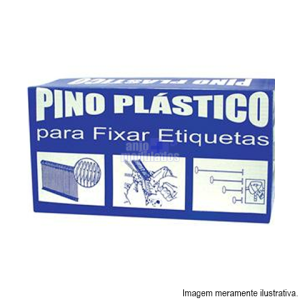 Pino plastico, caixa com 5000 unidades, 25 ou 40mm, CV.