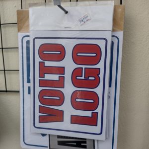 Placa em PVC, VOLTO LOGO, (2 unidades) .