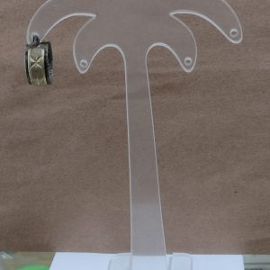 Porta brinco coqueiro, acrilico, alt.15cm, AND.