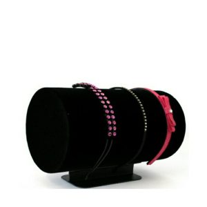 Expositor p/tiaras, preto, 25cm, 4 pol.