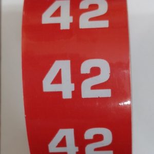 Rolo c/1000 numeros, c/adesivo.